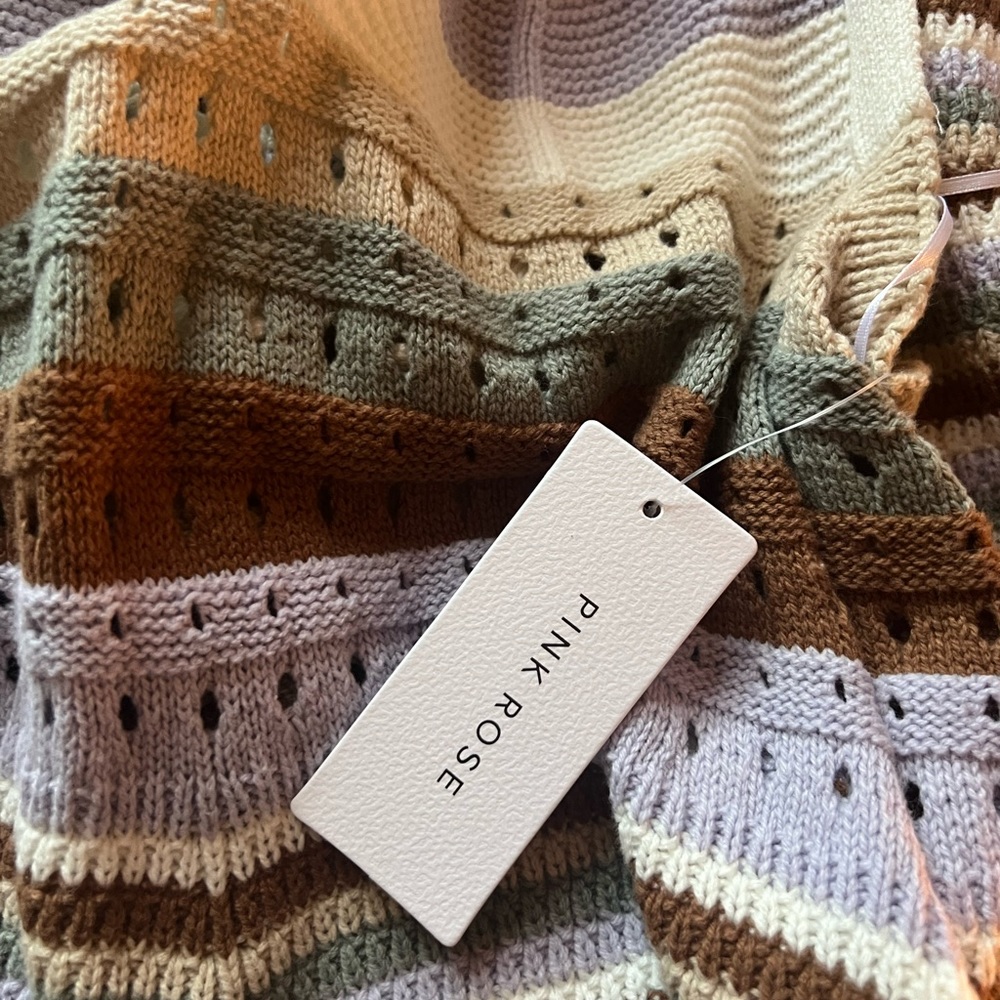 Multi-color knit dress